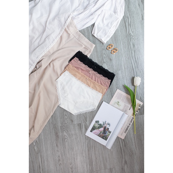 Quần lót nữ cotton phối ren L01
