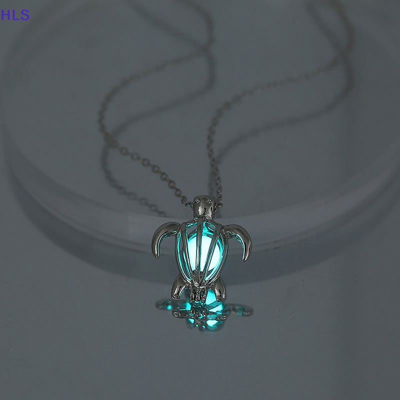 [HLS] Dây Chuyền Bạc Mặt Rùa Rỗng Phát Sáng 3 Màu Thời Trang Nữ