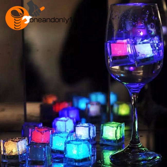[COD] Ly Uống Rượu Có Đèn LED Phát Sáng Hình Viên Đá Cho Tiệc Cưới / Quán Bar / Lễ Hội