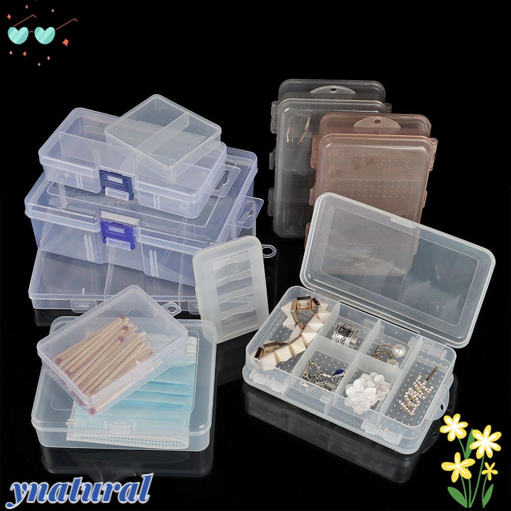 YNATURAL Hộp Đựng Dụng Cụ Câu Cá Bằng Nhựa Trong Suốt 16 Kiểu