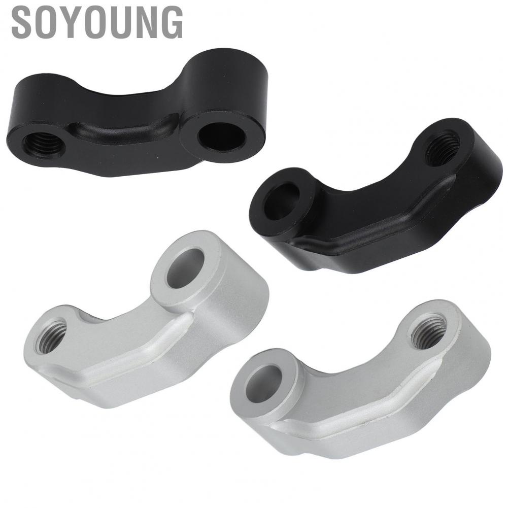 Soyoung Wing Mirror Extension Mount  Durable Easy Installation 2 Pcs Stylish Rearview Extend Adapter for Motorcycle