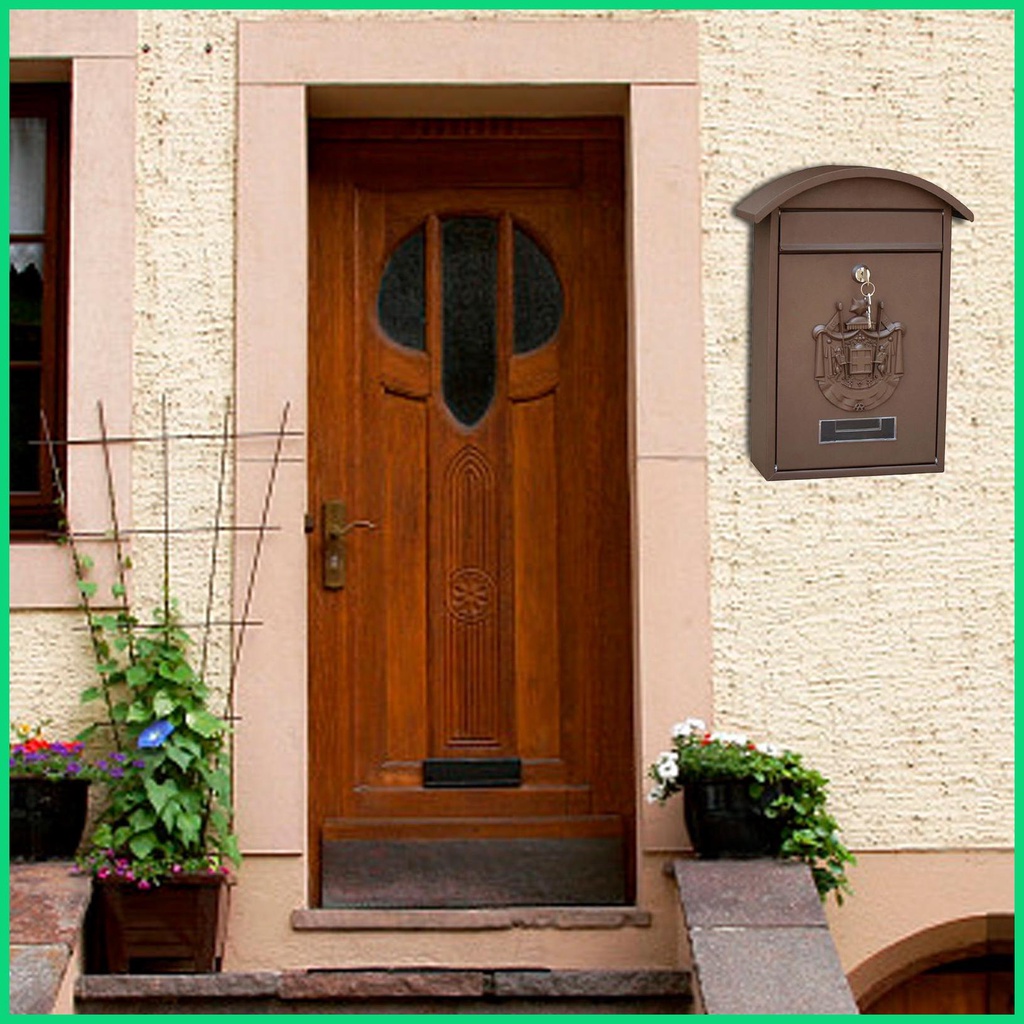 Hộp Thư Gắn Tường Bằng Kim Loại Sức Chứa Lớn Tiện Dụng