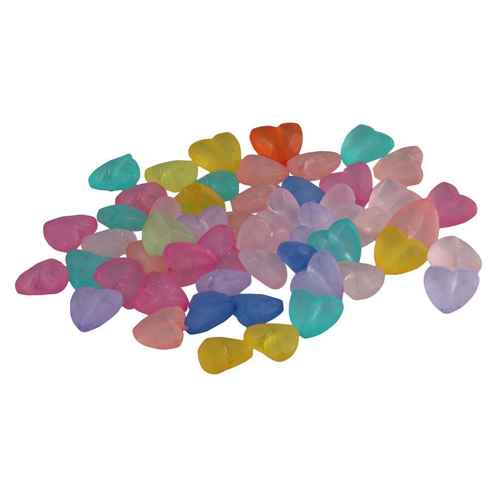 SOFTNESS Bộ 300 Hạt Xỏ Acrylic Trong Suốt 12mm Nhiều Màu Dùng Làm Vòng Tay Xinh Xắn