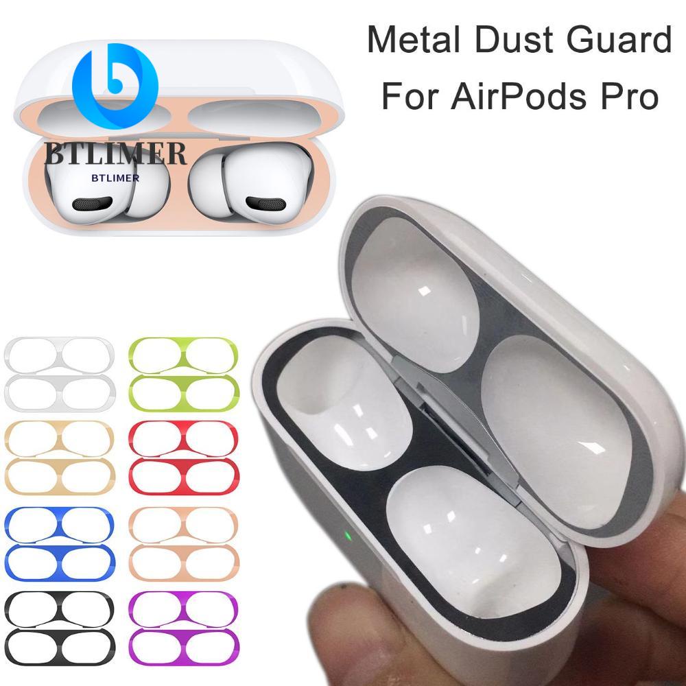BTLIMER Vỏ Bảo Vệ Hộp Sạc Tai Nghe AirPods Pro Bằng Kim Loại Chống Bụi