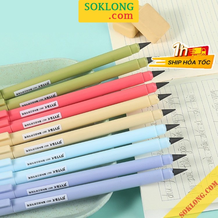 Bút chì vĩnh cửu không cần gọt B52 bút chì ngòi siêu bền giảm mài mòn màu Pastel