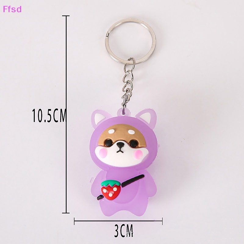 1 Móc Khóa Dạ Quang Hình Búp Bê Hoạt Hình Sáng Tạo