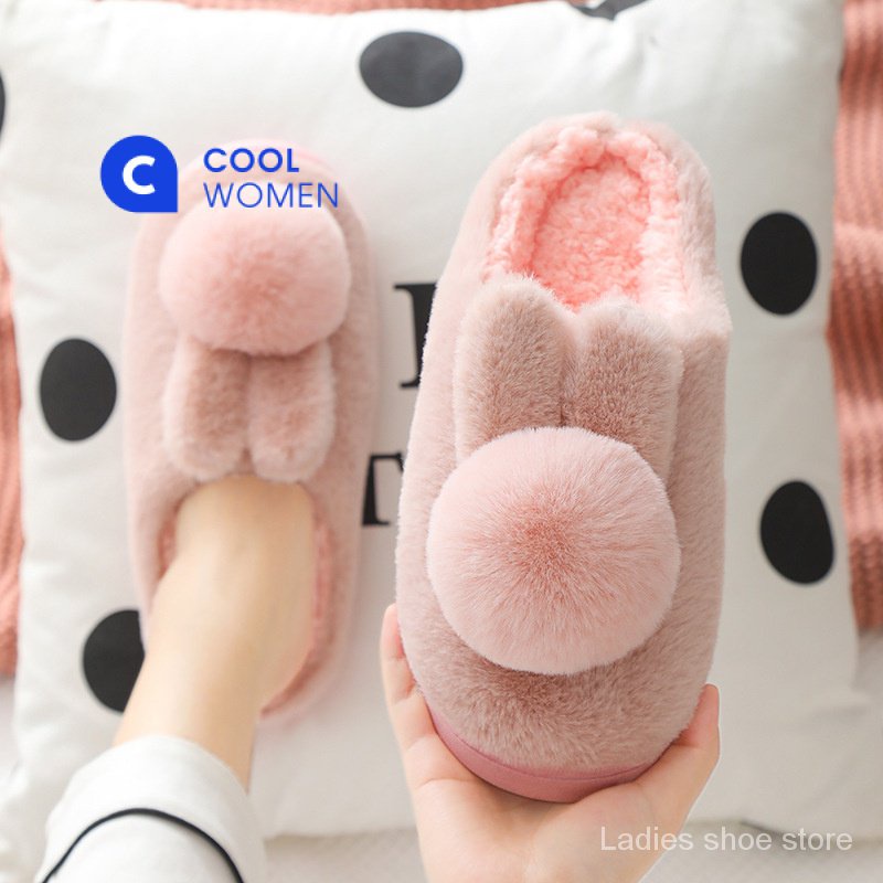 Dép bông đi trong nhà tai thỏ big size35-42