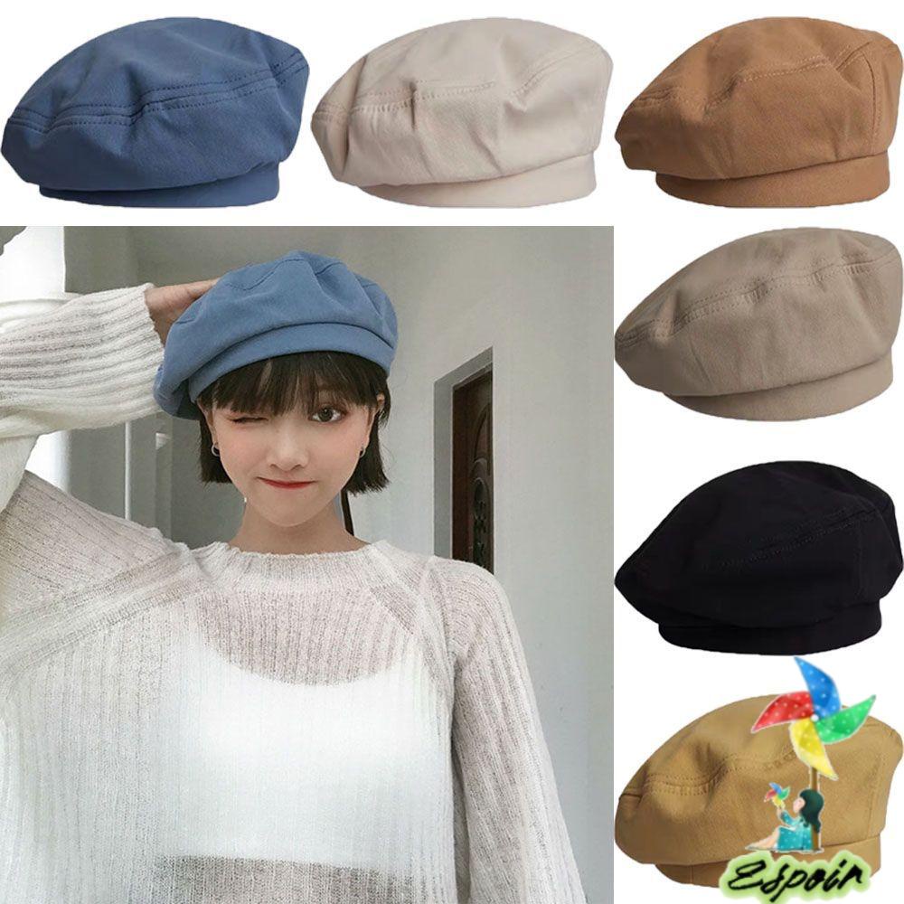 ESPO Mũ Beret Màu Sắc Nhã Nhặn Thời Trang