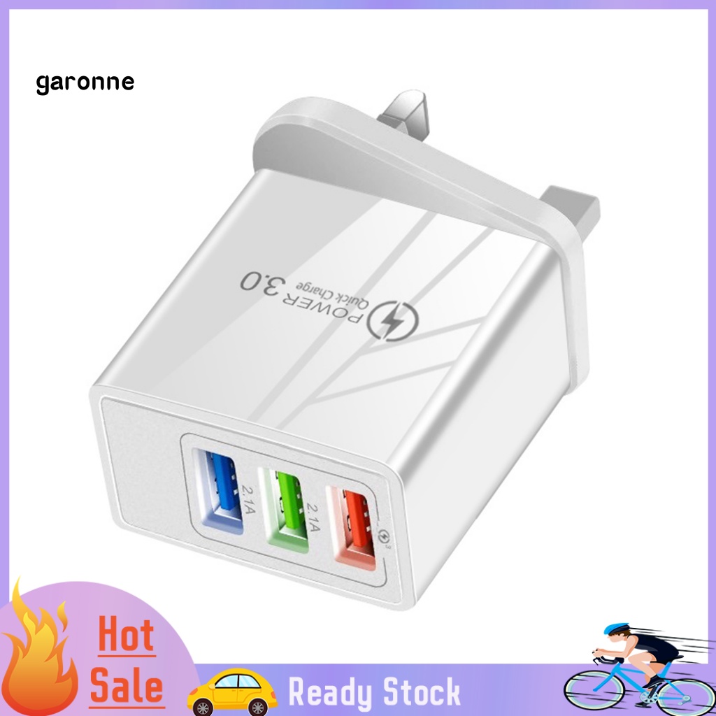 Tẩu Sạc Nhanh 3 Cổng Usb PD36W QC30 Mini Cho Gia Đình / Văn Phòng