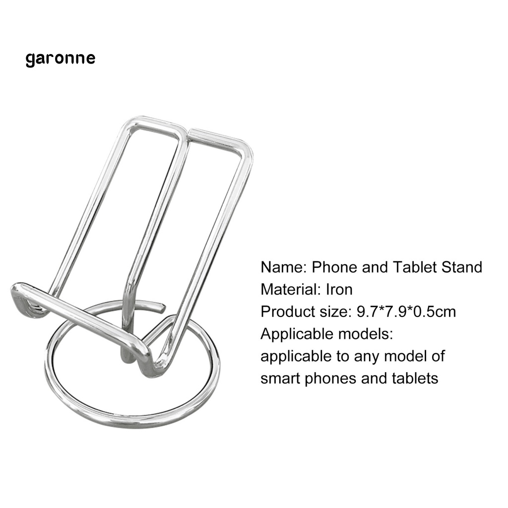 Giá Đỡ Điện Thoại / Máy Tính Bảng Bằng Sắt Chống Trượt Thiết Kế Đơn Giản
