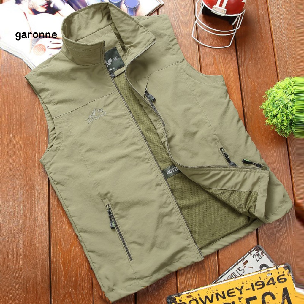 Áo Ghi Lê Không Tay Cổ Bẻ Màu Sắc Trơn Thoáng Khí Siêu Mỏng Dành Cho Nam Giới