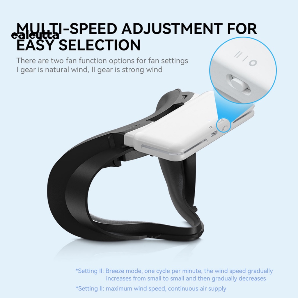 Quạt Tản Nhiệt VR Mềm Mại Có Thể Điều Chỉnh Tốc Độ Đa Tốc Độ Cho Kính Thực Tế Ảo Oculus Quest 2