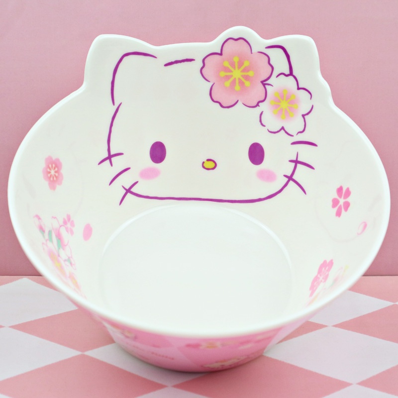 Bộ Tô Muỗng Nĩa Ăn Uống Hình Hello Kitty Dễ Thương Cho Bé Gái