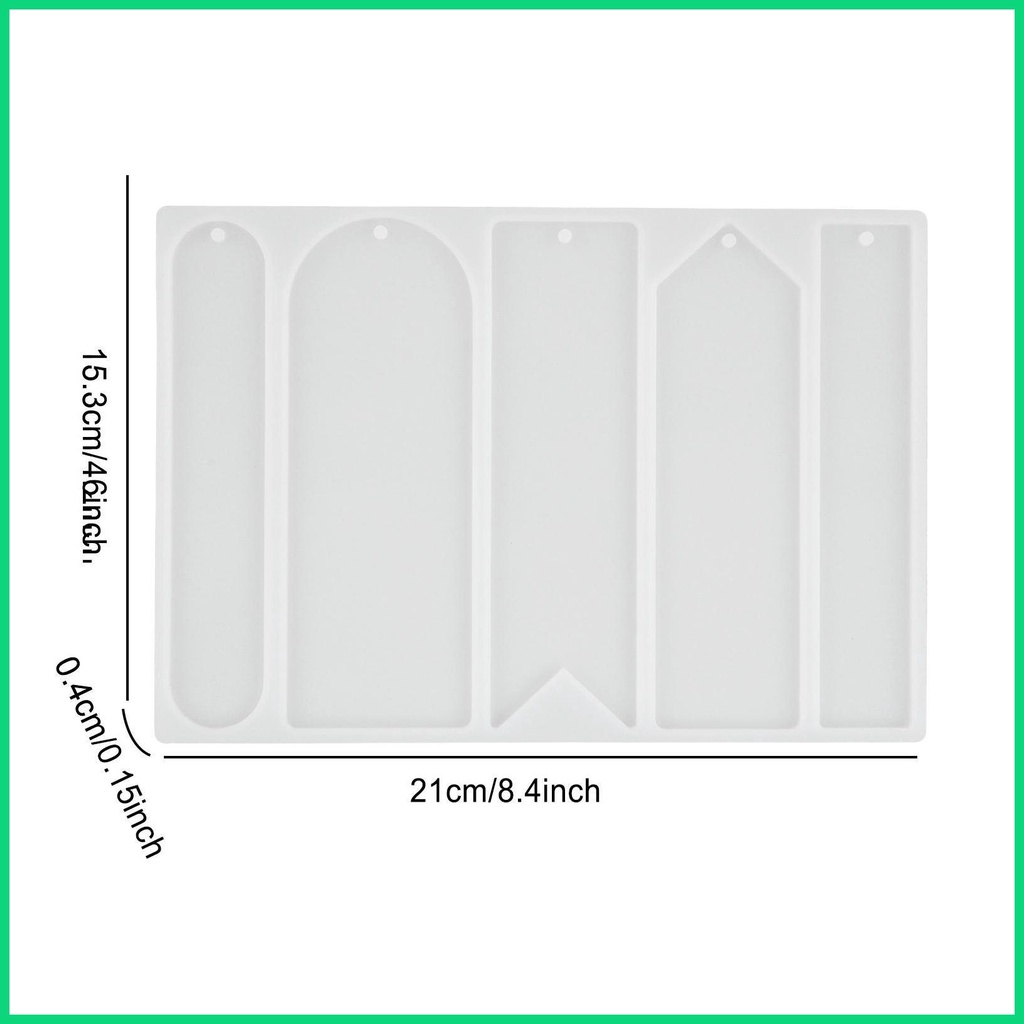 Khuôn Silicone Làm Thẻ Đánh Dấu Trang Sách DIY Kèm Tua Rua Gọn Nhẹ Tiết Kiệm Không Gian