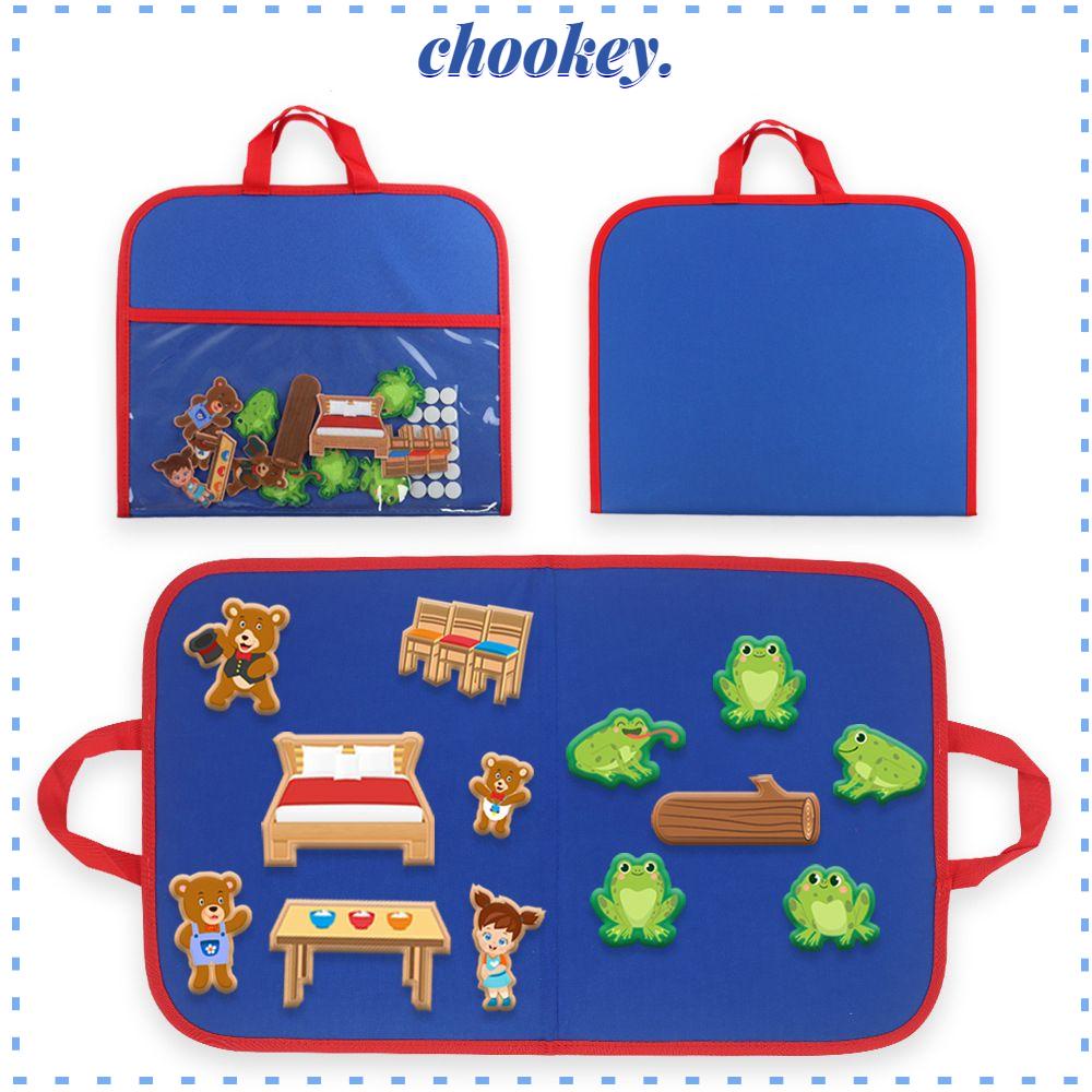 CHOOKEY Tấm Bảng Nỉ Treo Tường Học Tập Dành Cho Trẻ Em