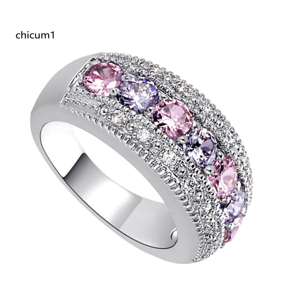 Nhẫn Hợp Kim Mạ Điện Đính Đá Pha Lê Nhân Tạo Thời Trang