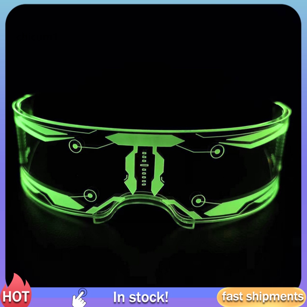 Mắt Kính Có Đèn LED Nhiều Màu Trong Suốt Độc Đáo