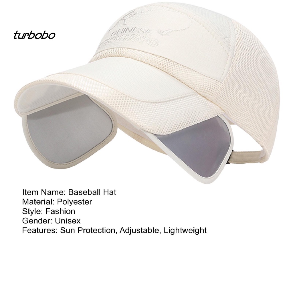 Mũ Lưỡi Trai Thể Thao Có Thể Điều Chỉnh Chống Tia UV Thêu Họa Tiết Thời Trang Mùa Hè