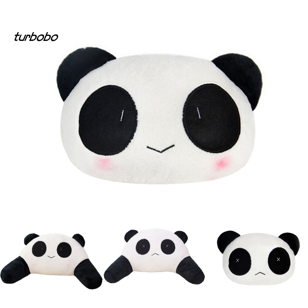 Gối Tựa Đầu Bằng Cotton PP Hình Gấu Trúc Dễ Thương Cho Xe Hơi