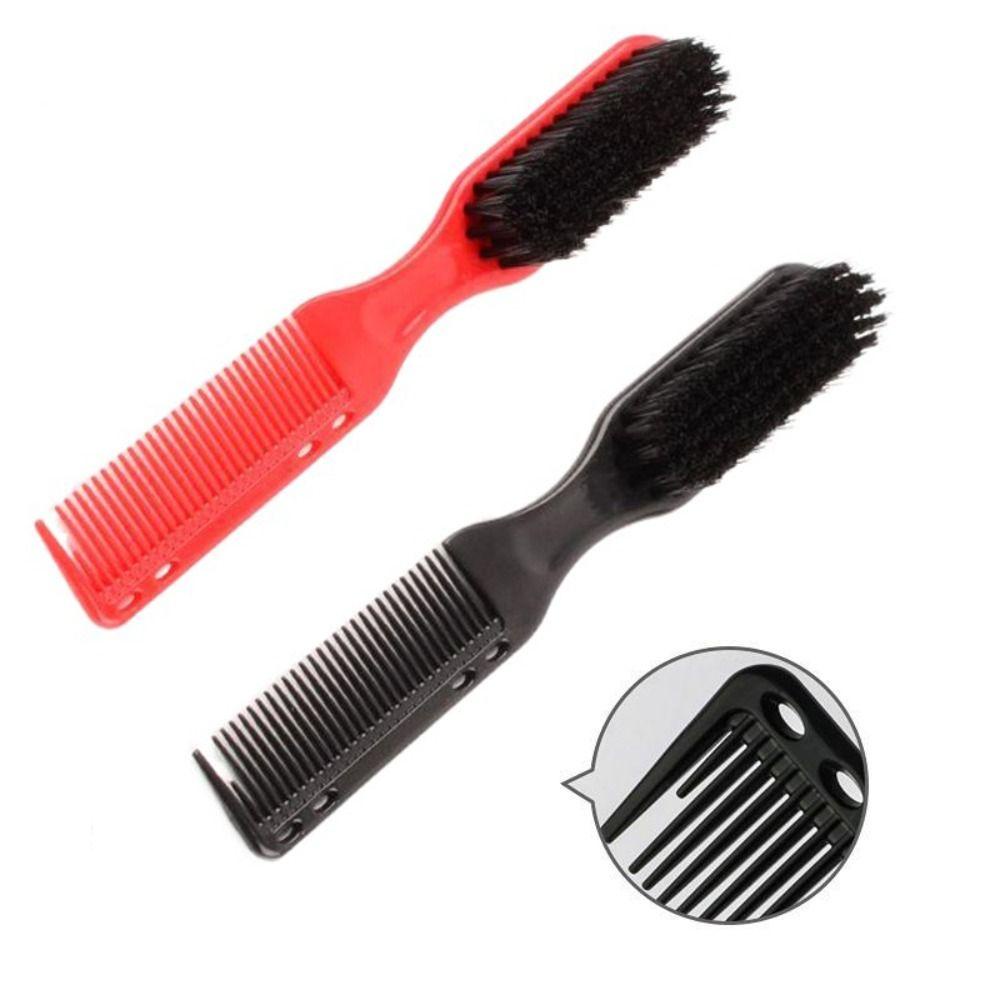 LOMBARD Lược Chải Râu Hai Mặt Màu Đen Chống Tĩnh Điện Chuyên Nghiệp