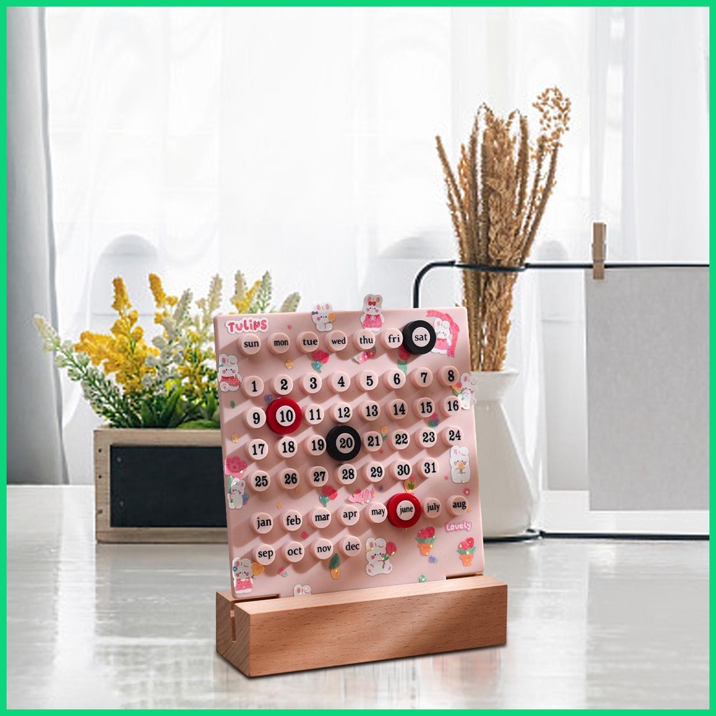 Lịch Để Bàn Có Nhãn Dán DIY Sáng Tạo Cho Thanh Thiếu Niên Nam Nữ