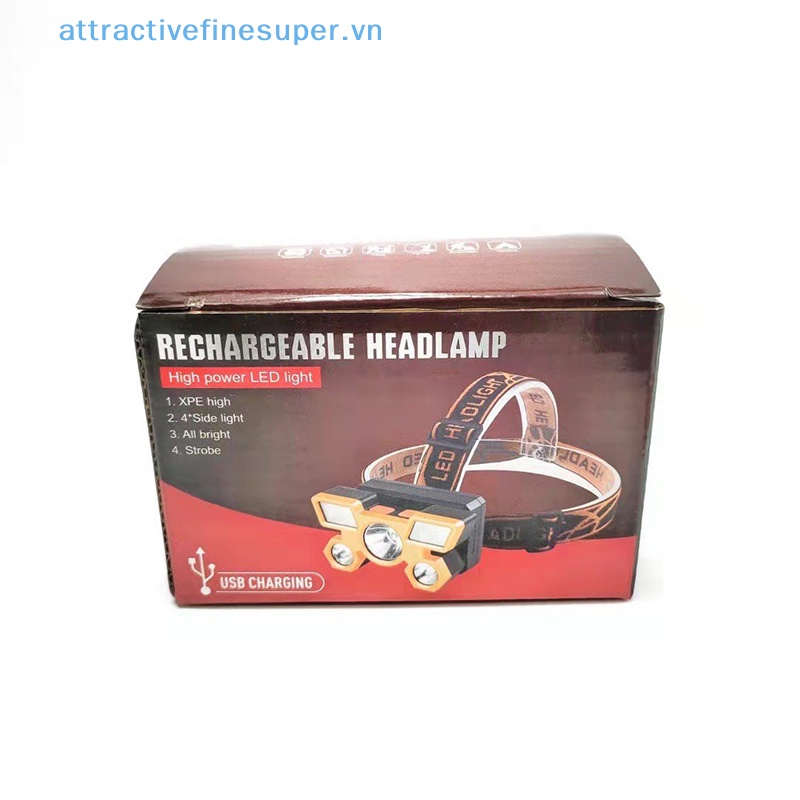 Đèn Pin Đội Đầu Có Thể Sạc Lại AFS Cho Câu Cá