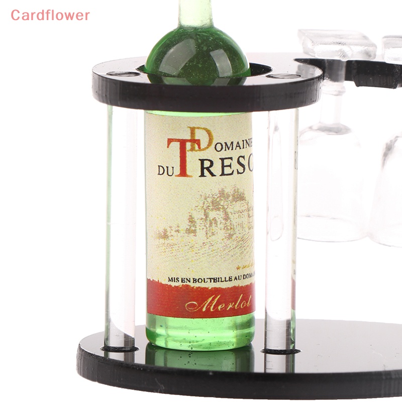 Bộ Đồ trang trí Chai Rượu Mini Trang Trí Nhà Búp Bê Tỉ Lệ 1: 12 Mới