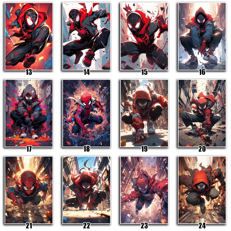 Poster Phim spider man: into the spider verse, starring miles morales