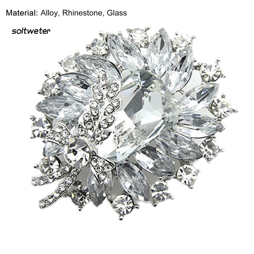 Ghim Cài Áo Hình Hoa Lâu Trôi Bề Mặt Mịn Cao Cấp Cho Nữ