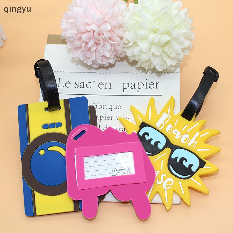 Nhãn Đánh Dấu Ghi Thông Tin Riêng Tư Bằng PVC Nhỏ Gọn Họa Tiết Hoạt Hình Sáng Tạo Dùng Cho Hành Lý / Vali Du Lịch