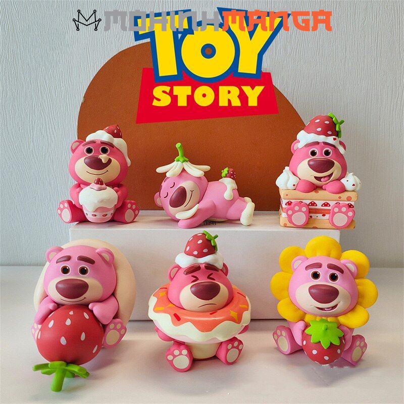 Mô hình 6 phiên bản Gấu Dâu Lotso cực cute dễ thương Nhân Vật Phim Hoạt Hình Toy Story đồ chơi gấu hồng disney