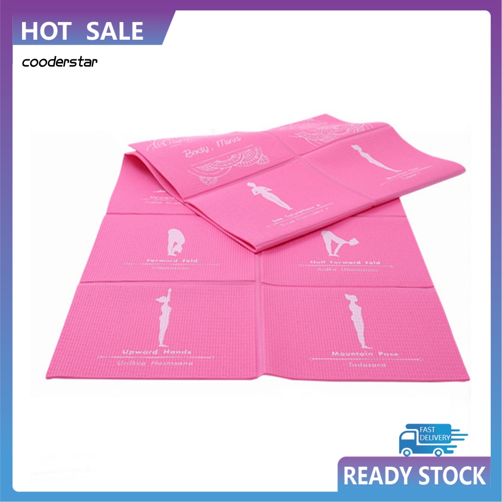 Thảm Tập Yoga Bằng PVC Dày Dặn Chống Trượt Có Thể Gấp Gọn Tiện Dụng