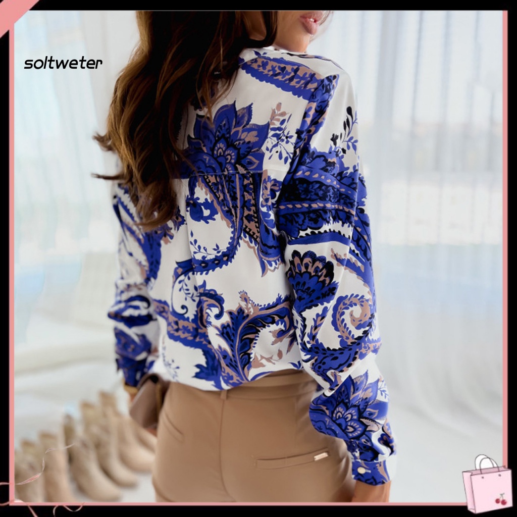 Áo Sơ Mi Tay Dài Kẻ Sọc In Họa Tiết Ngựa Vằn Quyến Rũ Thời Trang Mùa Thu Cho Nữ