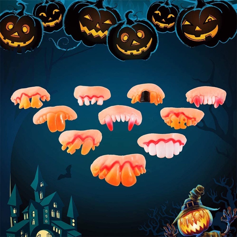 10 Hàm Răng Ma Cà Rồng Giả Cho Lễ Halloween