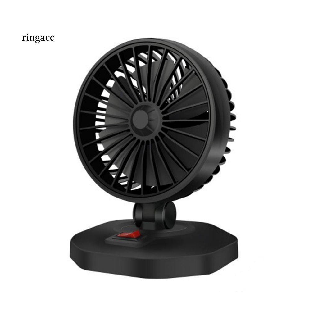 Quạt Làm Mát Xoay 360 Độ 12V / 24V Không Ồn Cho Xe Hơi Van