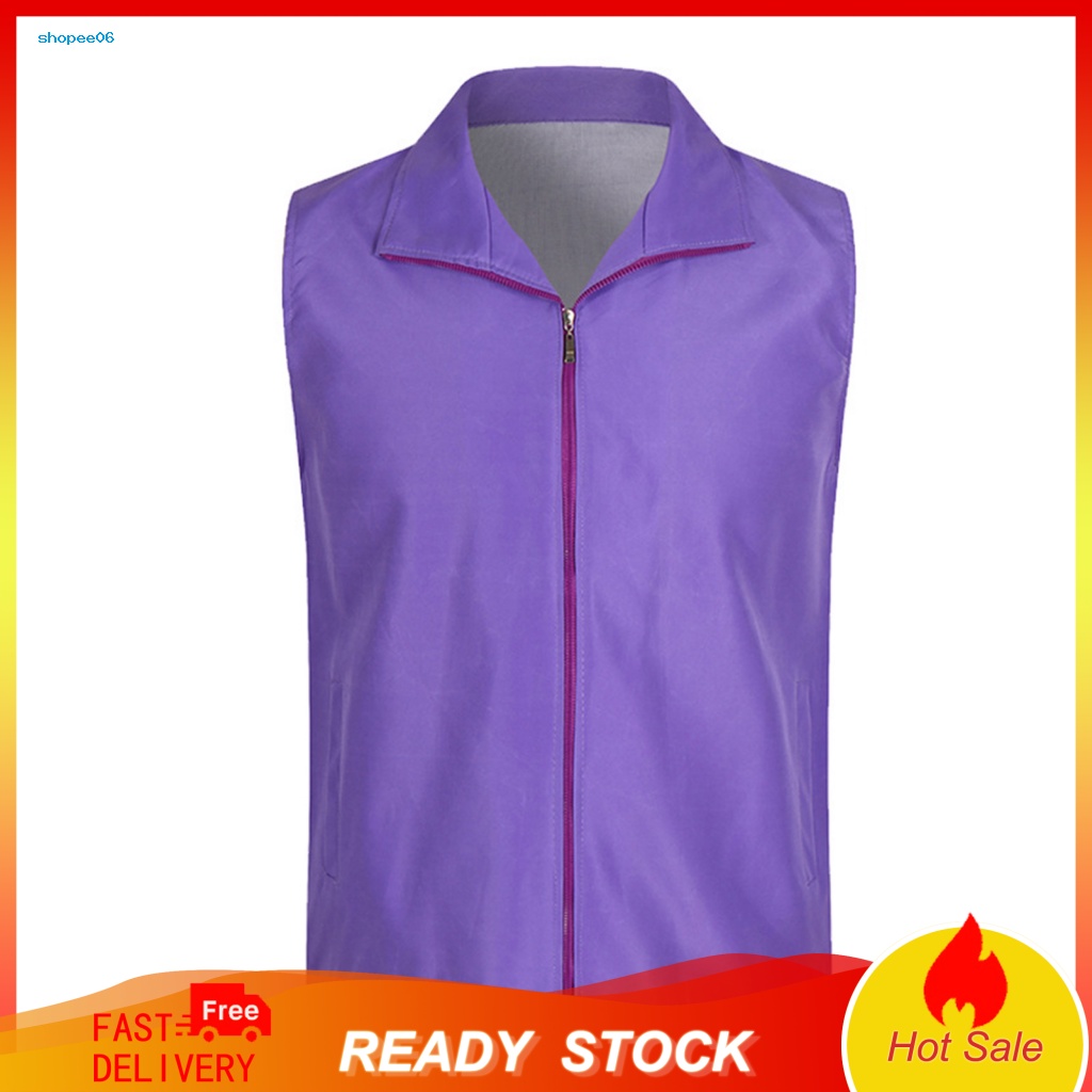 Áo Vest Lưới PEMG PEMG Sát Nách Có Khóa Kéo Màu Sắc Tươi Sáng Phù Hợp Cho Hoạt Động Ngoài Trời