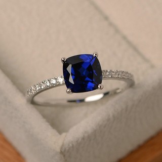 Nhẫn Mạ Vàng Trắng Đính Đá Zircon Thời Trang