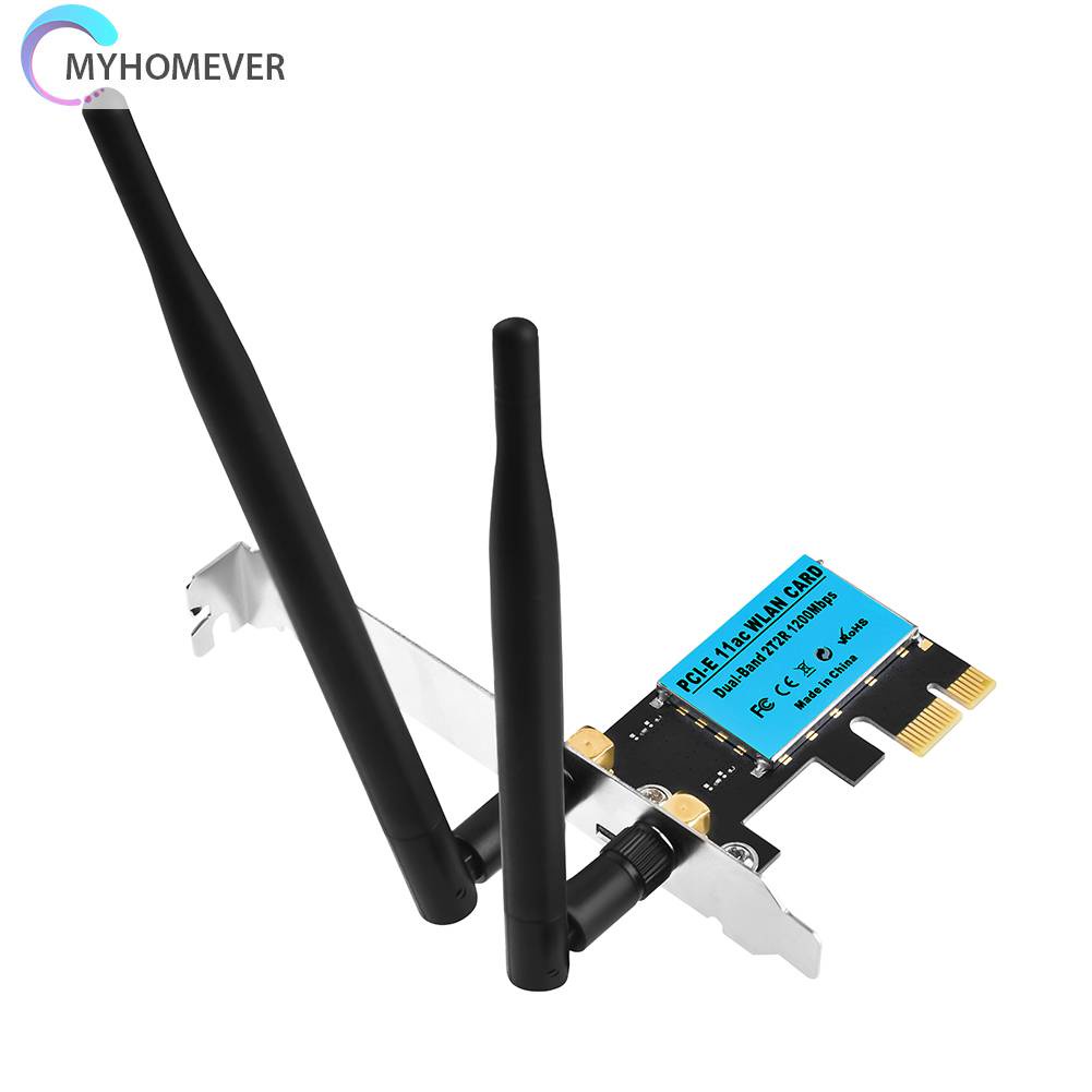 Thẻ Mạng WiFi Băng Tần Kép 2.4GHz / 5GHz Cho Máy Tính