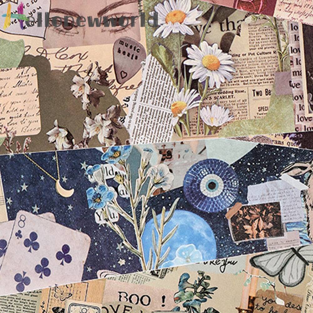 Cuộn Băng Keo Washi Nhiều Màu Phong Cách Vintage