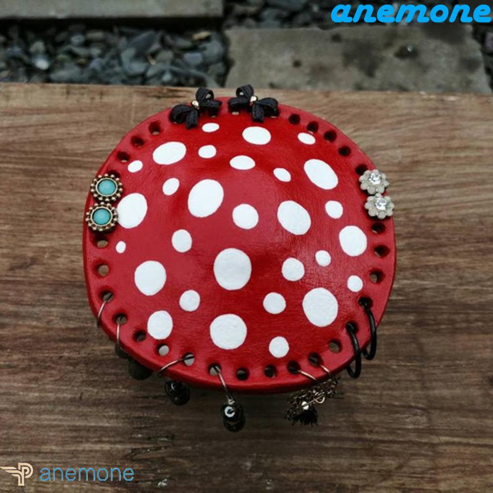 ANEMONE Giá Đỡ Bông Tai Hình Cây Nấm Vui Nhộn Bằng Nhựa Resin