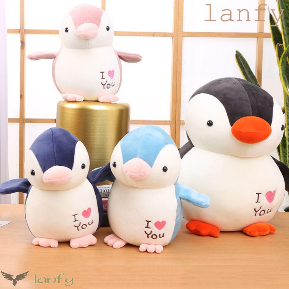 LANFY Thú Nhồi Bông Hình Chim Cánh Cụt Mềm Mại 25 / 30 / 35cm Trang Trí Phòng