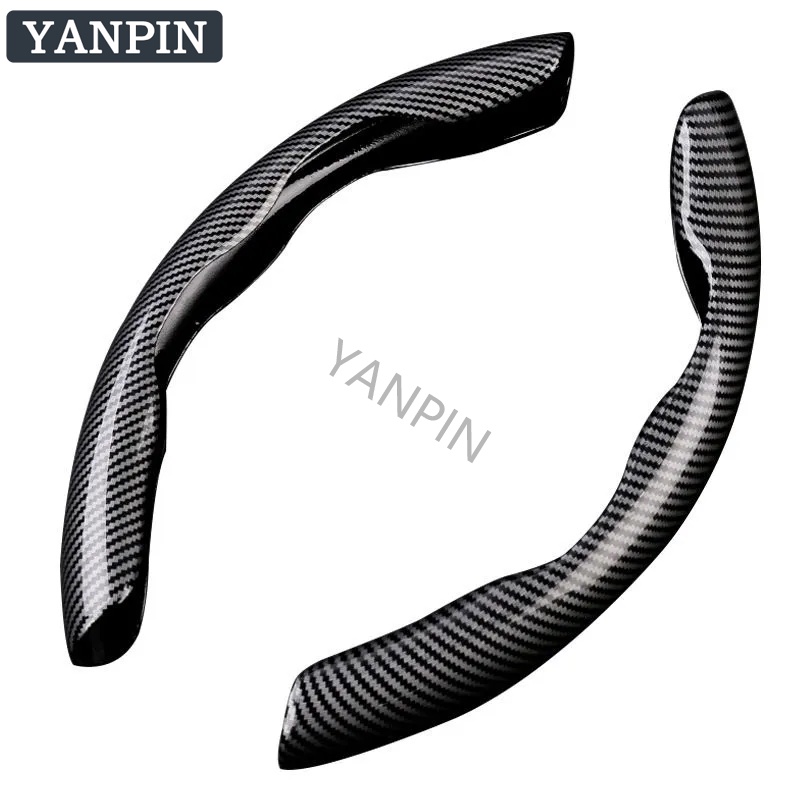 Vỏ Bọc Vô Lăng Xe Hơi In Họa Tiết Sợi Carbon