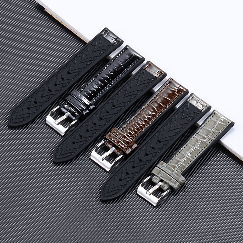 Dây Đeo Đồng Hồ Bằng Silicone 20mm 22mm Chống Thấm Nước Thông Dụng Cho Nam Và Nữ