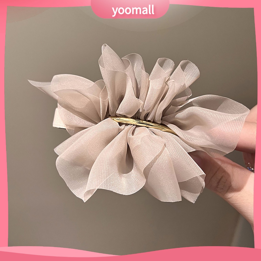 Kẹp Tóc Hình Hoa Lớn Không Trơn Cho Bé Gái