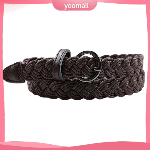 Thắt Lưng Bện Dây Có Khóa Cài Trang Trí Đầm Thời Trang Cho Nữ