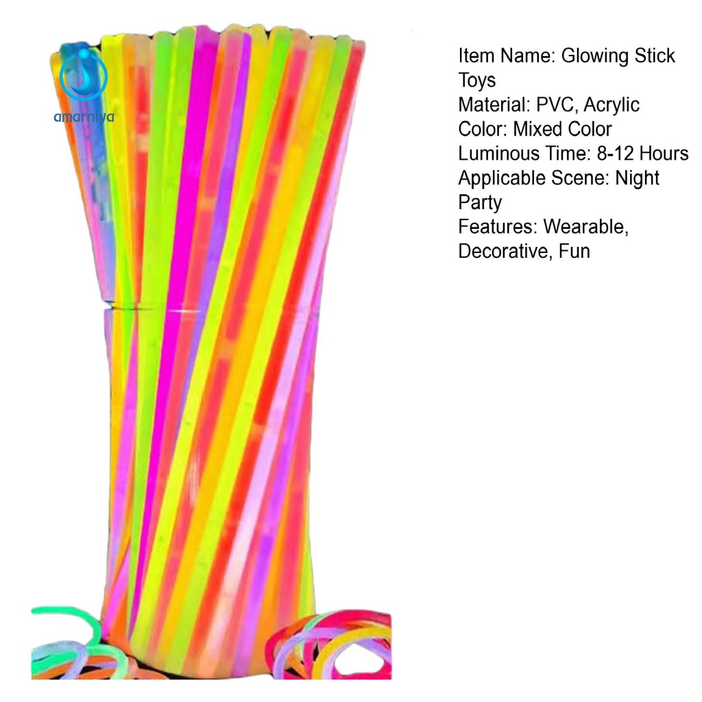 Amar 1 Bộ Dụng Cụ Que Phát Sáng Cho Tiệc Nướng BBQ Ở sân sau, và Phụ Kiện Tuyệt Vời Cho Trẻ Em