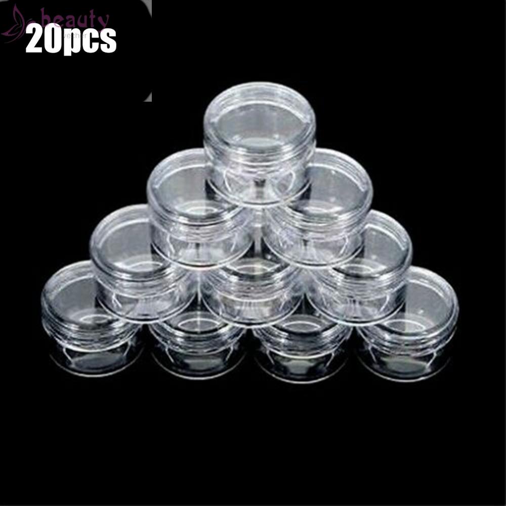 Set 20 Hộp Nhựa Trong Suốt Mini Đựng Mỹ Phẩm Tiện Dụng
