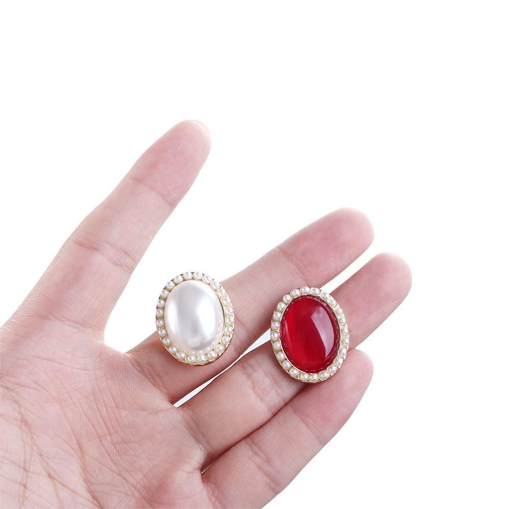 Đôi Khuyên Tai Đính Đá Phong Cách Retro Thời Trang Cho Nữ