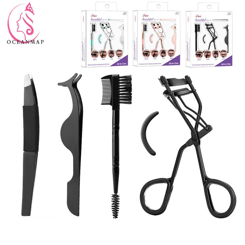 OCEANMAP Set 5 Dụng Cụ Hỗ Trợ Uốn Cong Lông Mi / Lông Mày Tiện Dụng Cho Nữ