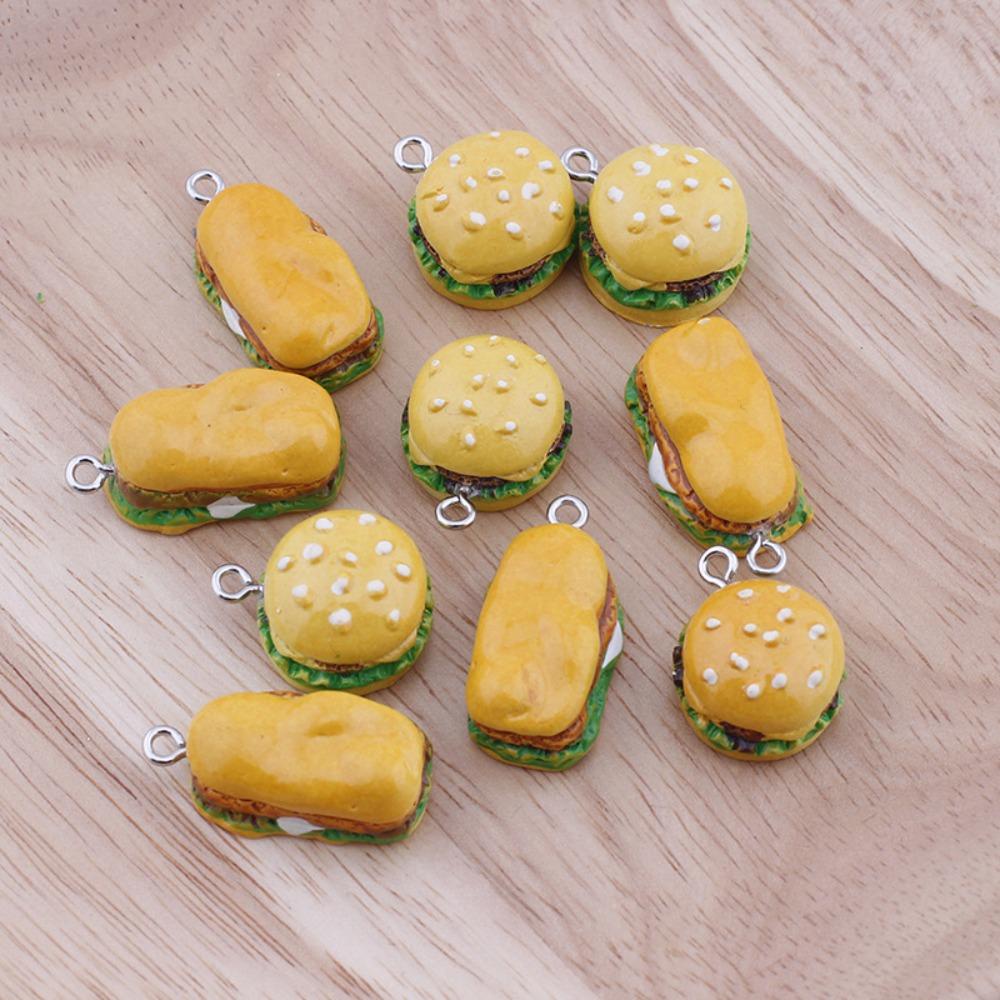 CHOOKEY Set 20 Mô Hình Bánh Hamburger Mini Bằng Nhựa Resin Trang Trí Cho Nhà Búp Bê